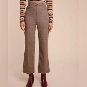 Rouje beige wool pants